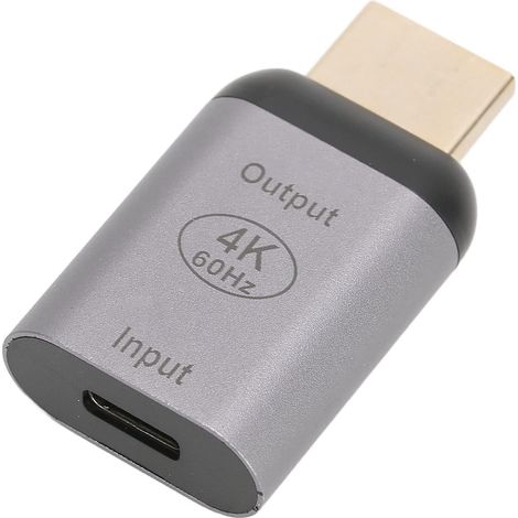 Adaptateur 4K 60HZ USB C Femelle vers HDMI Mâle, Convertisseur de Type C vers HDMI Prenant en L'entrée USB C, Sortie HDMI pour Tablette de Téléphone PC vers Moniteur HDMI, (1/5)