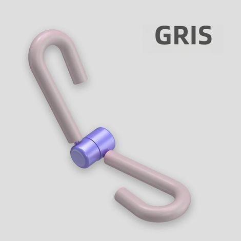 (Gris) Appareil de fitness à domicile pour les muscles des jambes et des fessiers - Outil de yoga pour les abdominaux (1/5)