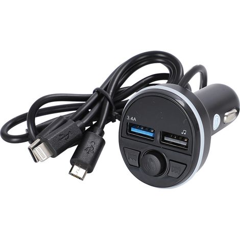 G45 Car Bluetooth MP3 Player with 3-in-1 Charging Cable, 5V 3A Car Fast Charging, Hands-free Calling, V5.3 -- G45 Unboxing with Bag (1/3)