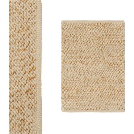 Tapis - JUANIO - Tapis pour salle de bain - Beige - 90 x 60 cm - 60% polyester/40% coton (1/4)