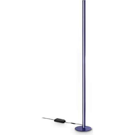 Ideal Lux Lampada da terra DORICA 1 luce LED integrato blu metallo (1/2)