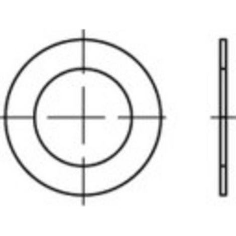 [NEUWERTIG] B-Ware TOOLCRAFT Paßscheiben Distanzscheiben Stahl DIN988 45 mm 55 mm 2 mm 100 Stück (1/2)