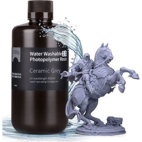 Elegoo Lavable à l'eau 2.0 Céramique Grise 1 kg (1/4)