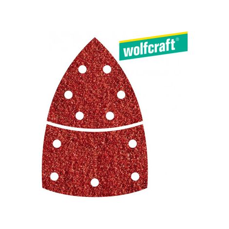 Papel de lija Wolfcraft 1814000 120 g 10 Unidades (9,5 cm)