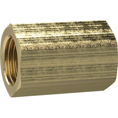 Muffe Messing mit Innengewinde RIEGLER G 1/2 Zoll Länge 30mm (1/2)