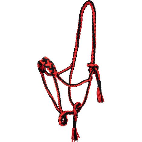 Pool's Cavezza nylon intrecciato NERO/CELESTE CAVALLO WESTERN (1/3)