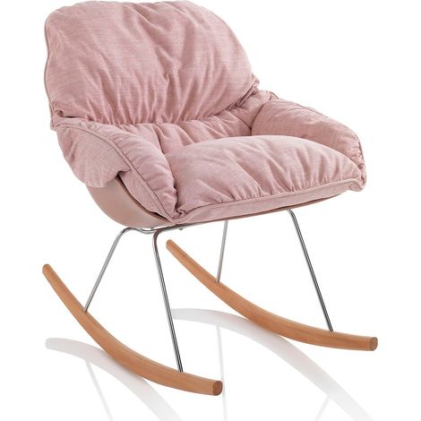 Fauteuil avec bascule LEON rose