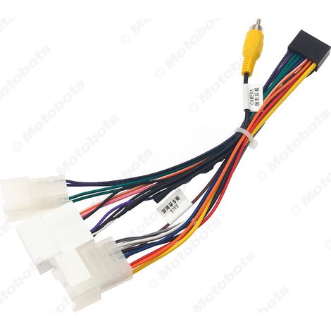 Applicable to 2002-2012 Toyota (Southeast Asia version) Android large screen navigation system upgrade power cable and audio system upgrade cable (1/4)