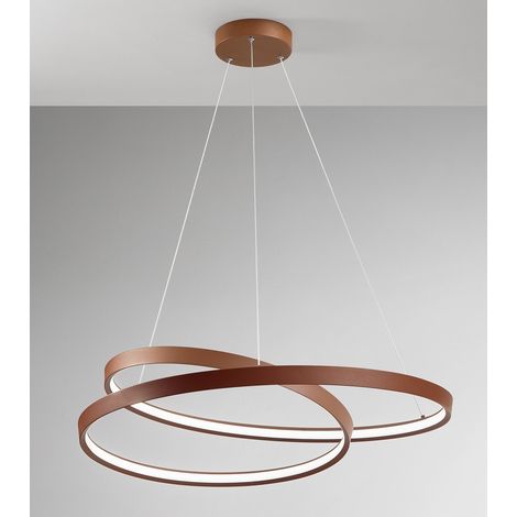 Suspension Led 70W Cannelle Mat, Série 6618, Structure Métal Et Aluminium, Design Moderne Réglable, Technologie Cct - Perenz Éclairage Design (1/2)