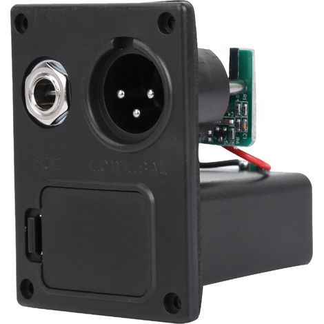 Câble d'amplificateur de guitare en cuivre, faible bruit, avec couvercle de pile 9V pour micro actif de guitare, égaliseur et étui. (1/5)