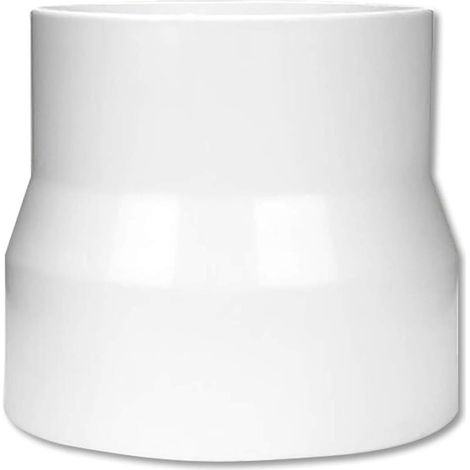 Réducteur droit de conduits d'adaptateur pour extracteur, blanc (1/5)