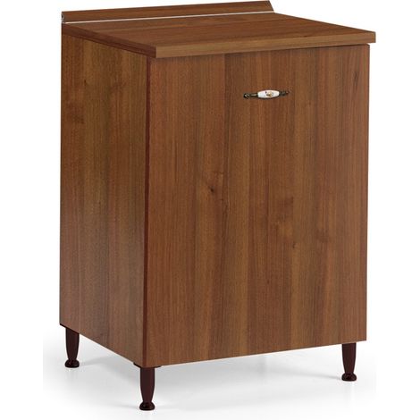 Base cucina 60x50x85 cm in legno noce antico con un’anta - Adige