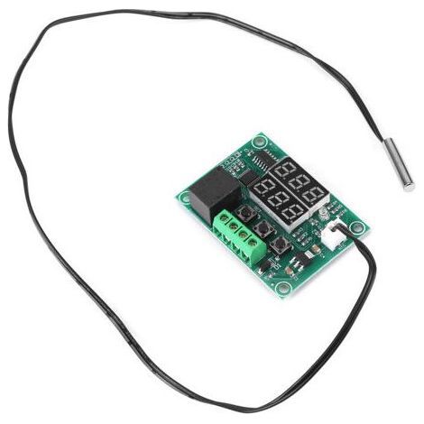 Module de relais de capteur de température numérique 12 V CC avec double affichage LED et interrupteur thermostatique (1/4)