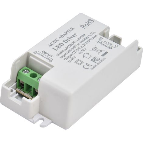 0,35-A-LED-Netzteil, Transformator für Innenbeleuchtung, Lampentreiber, Wechselstrom 100–240 V, Netzteil für Strahler und LED-Streifen (1/5)