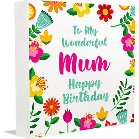 Décoration murale, accessoires de bureau pour femmes : plaque en bois, cadeau idéal pour la fête des mères, un mariage, un anniversaire, la Saint-Valentin, la fête des mères et des pères. (1/5)