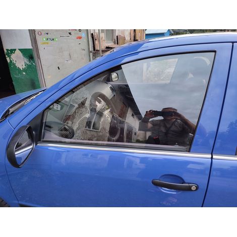 Listelli cromati per finestrini delle portiere laterali della Skoda Fabia 1 HB (1/5)