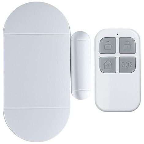 Capteur d'alarme de porte et fenêtre avec télécommande 130 dB - Alarme de piscine magnétique sans fil - Capteurs de sécurité pour la maison - Alarme pour (1/5)