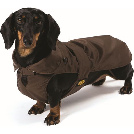 Fashion Dog Hundemantel speziell für Dackel - Braun - 47 cm (1/3)