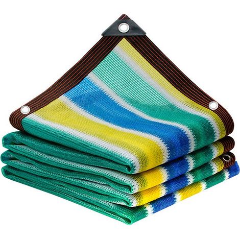 Filet d'ombrage 70-90% avec œillets pour serre, jardin, balcon et terrasse, protection UV, protection solaire, ombrage, maille (L 3 x 5 m) (1/5)