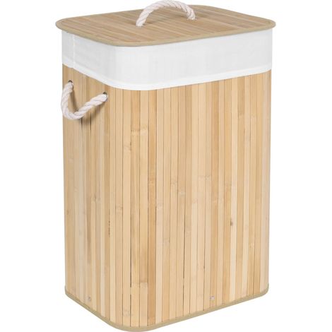 Wäschekorb aus Bambus, 1 Fach, natur (1/5)