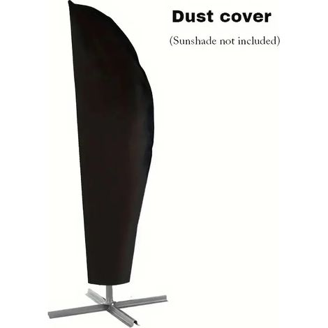(Noir, 205 x 57 x 48 x 25 cm) Pare-soleil extérieur déporté en forme de banane - Convient aux parasols déportés en porte-à-faux (1/3)