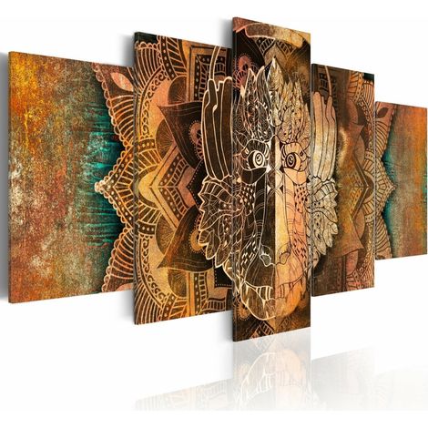 Tableau singe doré - 100 x 50 cm (1/4)