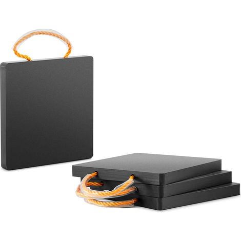 Lot de 4 plaques de calage 30 x 30 x 3 cm charge maximale de 7 000 kg