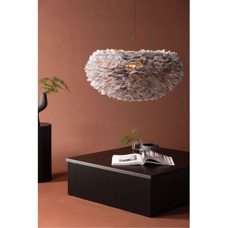 Nicola éclairage lampe pendentif 75x75x36cm gris.