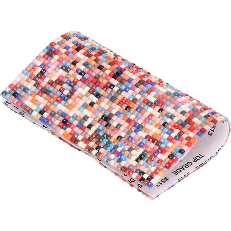 Accessoires de décoration miniatures en mosaïque autocollante pour maison de poupée à l'échelle 1:12 (colorée) (1/5)