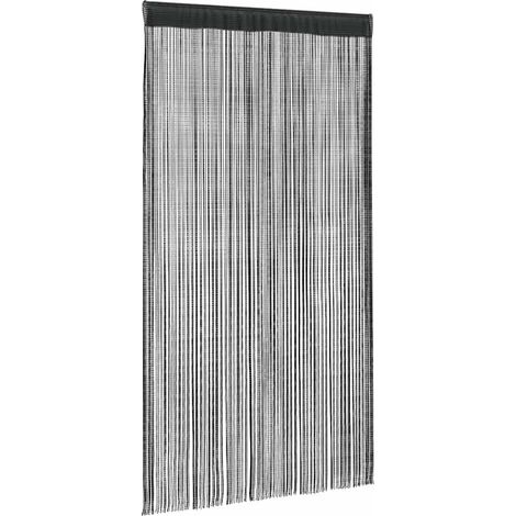 Maison Exclusive - Fadenvorhänge 2 Stk. 140 x 250 cm Schwarz