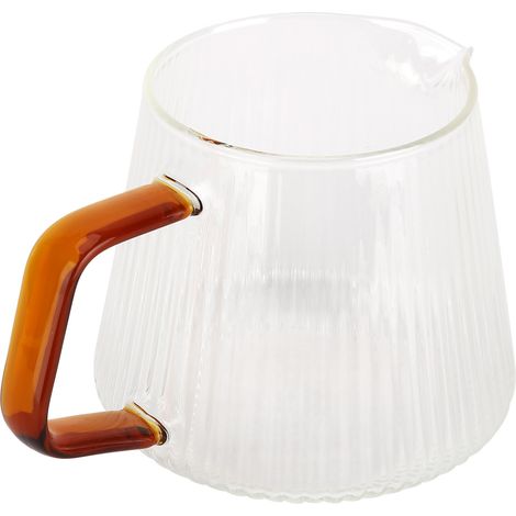 Tasse Café Haute Borosilicate Transparente Épaisse avec Manche - Pour Maison, Café, Salon - 350ml (1 x Tasse) (1/5)