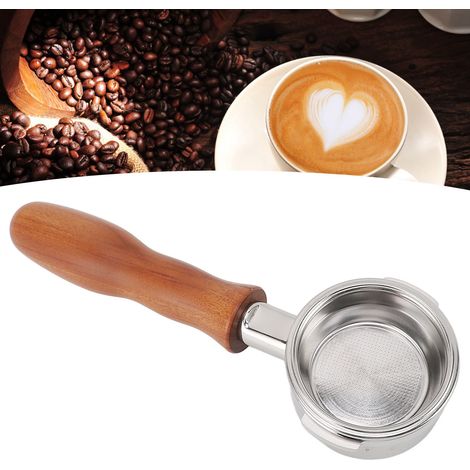 Massivholzgriff ohne Sockel, 58 mm, Zweigriff-Huijia, Kaffeemaschinenzubehör (1/5)