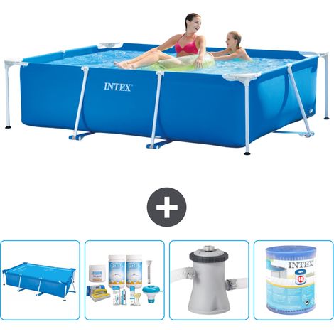 Intex Piscina con struttura Rettangolare - 220x150x60 cm - 7-pezzi  S40004 (1/5)