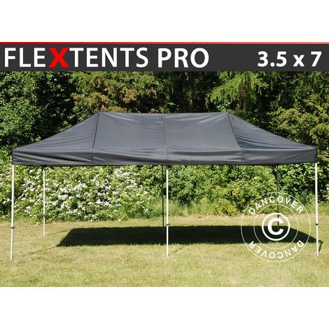 Gazebo pieghevole Gazebo rapido FleXtents PRO 3,5x7m Nero (1/5)