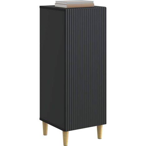 Maison La Vie - Buffet Salon Moderne - Meuble de rangement - Noir 33 x 34,5 x 90 cm Bois d'ingénierie bu4857 (1/5)