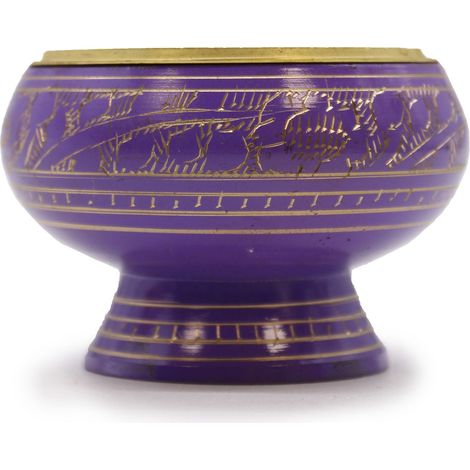Grand pot d'encens au charbon de bois Chakra - Couronne- Vendu par 1 (1/2)