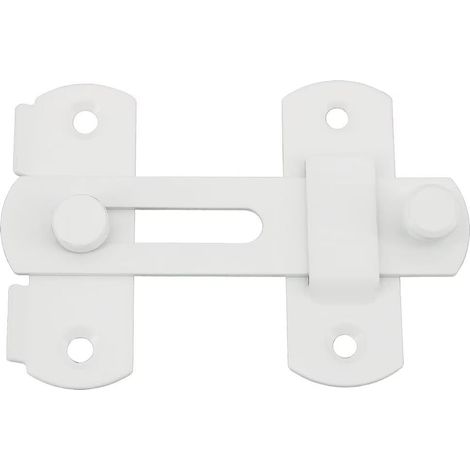 Verrou Porte Coulissante Serrure Volet Loquet Porte Verrou Portail à Bascule Boulon avec Vis pour Porte, Fenêtre, Placard et Jardin, Finition Noir Mat en Acier Inoxydable, EMS9001-B (1/5)