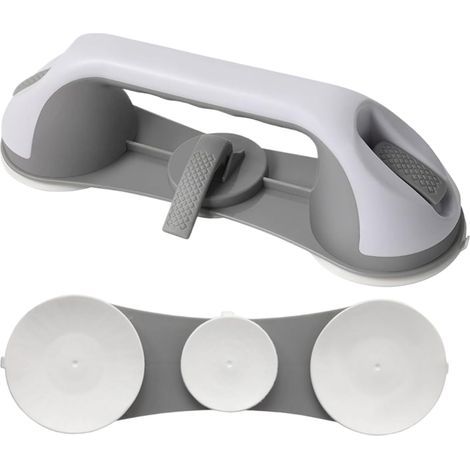 2 Pièces Barre d'appui pour baignoires, 289cm poignées de douche de sécurité pour personnes âgées avec ventouse Main courante robuste pour personnes âgées, handicapés, bain, toilettes, hôtel (1/5)