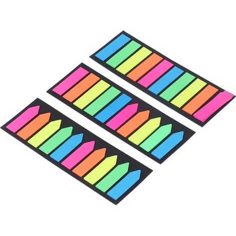 15 lots de notes adhésives transparentes, design transparent, couleurs vives, réutilisables, polyvalentes, style mignon, adaptées au travail et aux études. (1/5)
