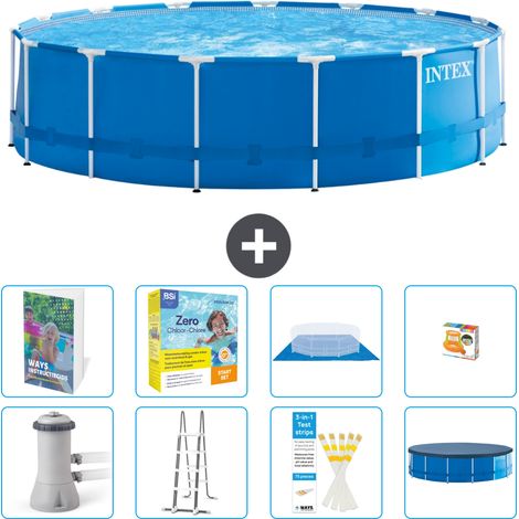 Intex Piscine Tubulaire Ronde - 457x122 cm - 9-pièces  S529