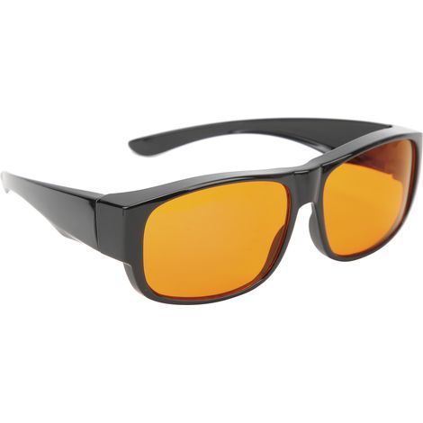 Lunettes anti-lumière bleue, verres ambrés/orange, pour ordinateur, lecture et télévision. (1/5)