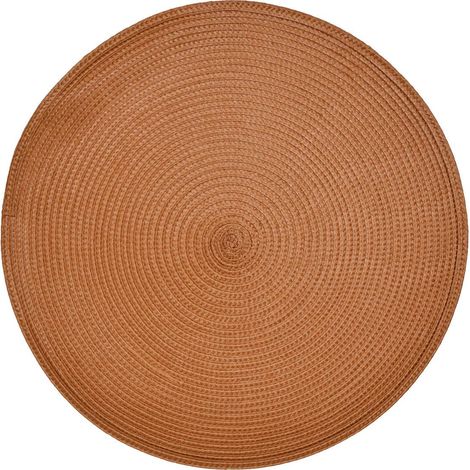 Set de table Tresse terracotta D38xH0,1cm - Atmosphera créateur d'intérieur (1/2)