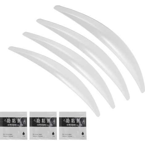 4 pcs Garde-Boue Extensions d'ailes pour Model 3, Fender pour Auto Bandes Protection ABS, élargisseurs d'ailes de Voiture Auto-adhésives, Blanc (1/5)