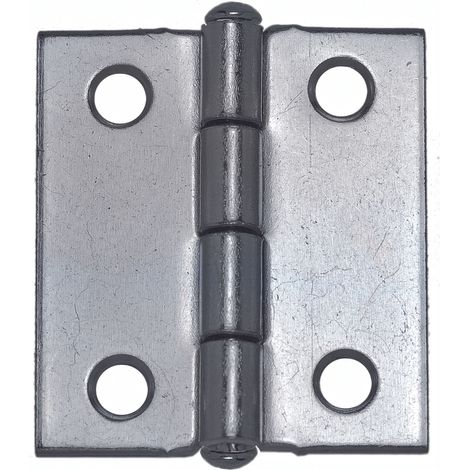 CERNIERA MEZZA LARGA PESANTE PERNO FISSO IN ACCIAIO ZINCATO  mm. 70x50 24.00 pz