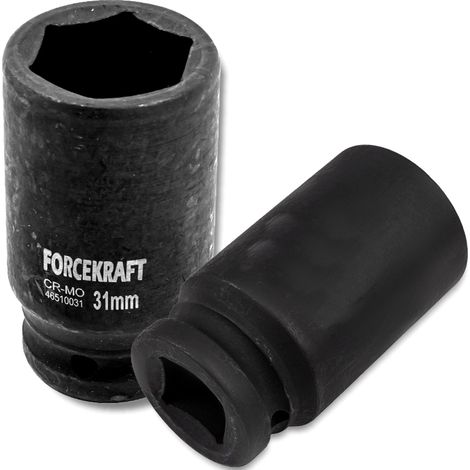 Bussola a impatto profonda FORCEKRAFT da 31 mm (3/4") a 6 punte