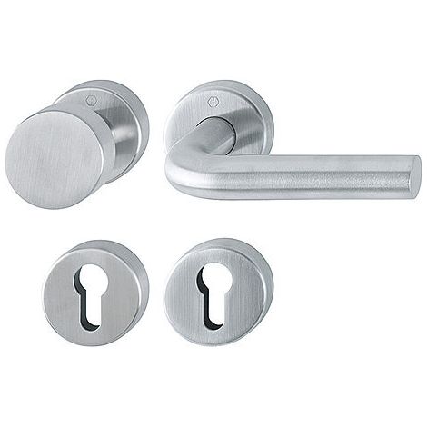 HOPPE® Wechselgarnitur mit Rosetten Bonn E58/42H/42HKVS/150, Edelstahl, 10720546 (1/4)