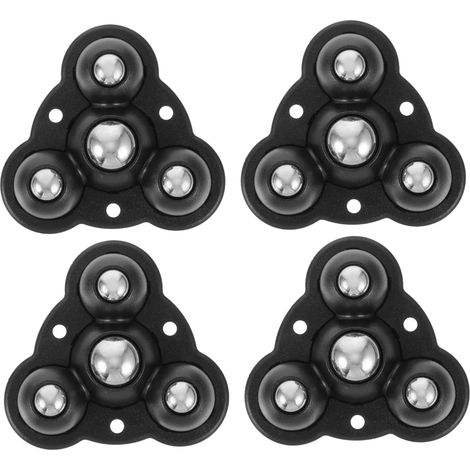 de 8 roulettes pivotantes autocollantes pour poubelle