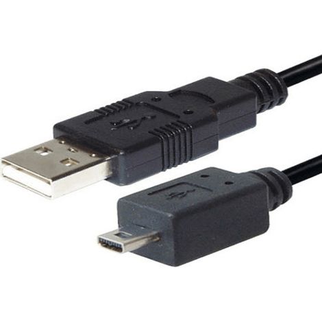 CABLE USB MALE 8 PINS MINI USB MALE 2 M POUR PIECES SON VIDEO - 8915691 (1/2)
