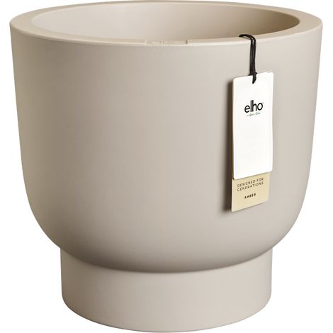 Elho Amber Grail 40 Balanced Beige Fioriera Rotondo (1/3)