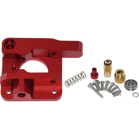 Extrudeur double engrenage en alliage d'aluminium rouge pour CR10 10S série main droite (1/5)